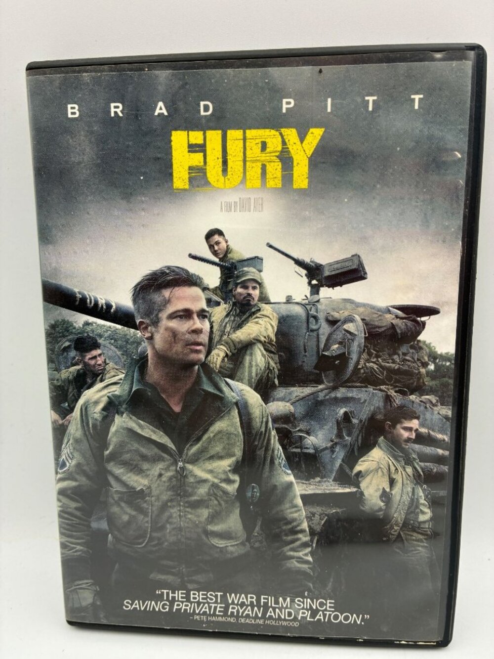 Brad Pitt Fury Movie DVD 2014 R Rating Columbia Pictures Action Upgraded Audio